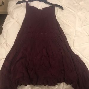 Free people Maroon Trapeze Dress